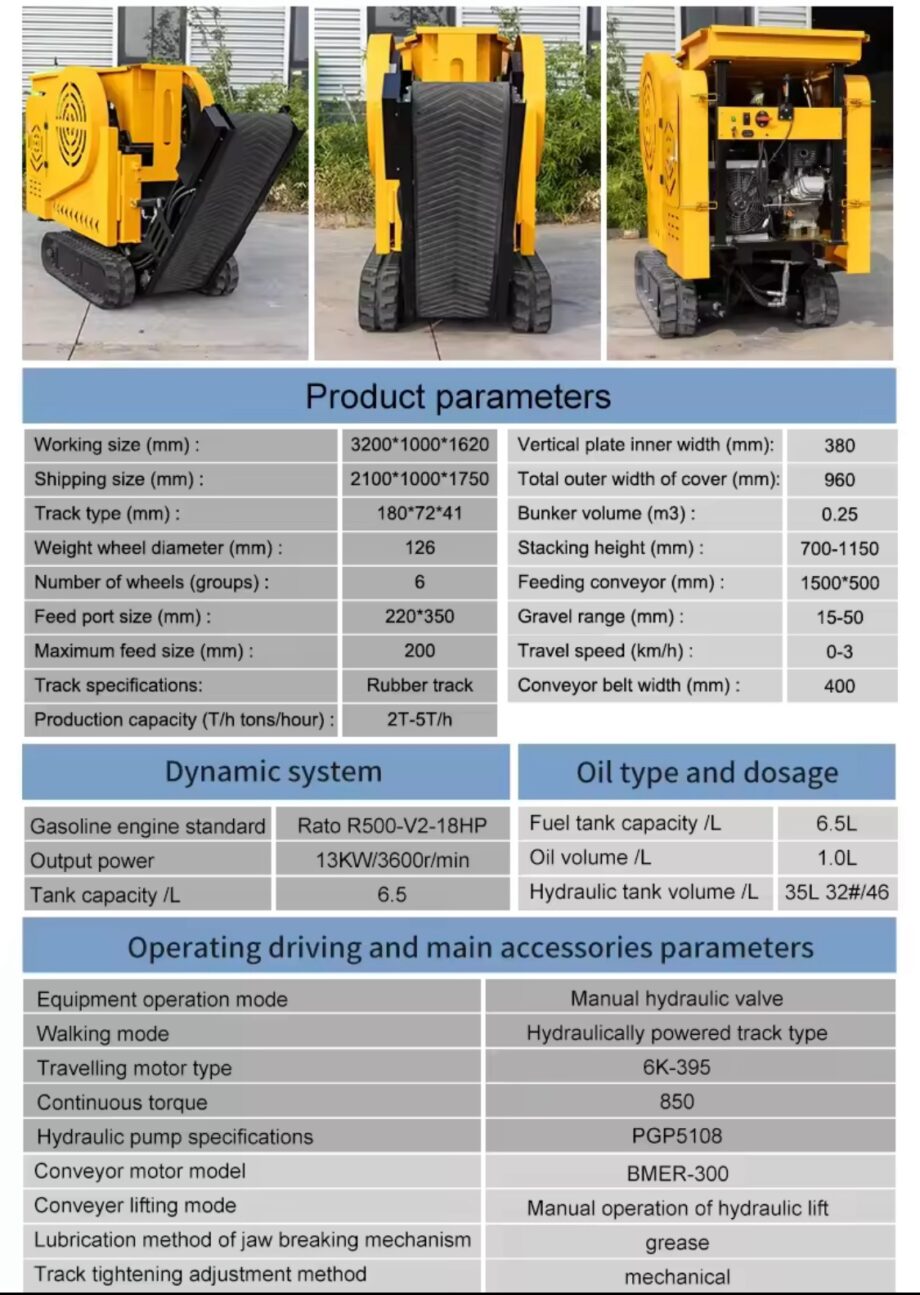 Diesel Engine Driven Jaw Crusher Stone Crushing Rock Crusher Farm Durable Bearing Crawler
Cone Crushing Plant Machine Gravel