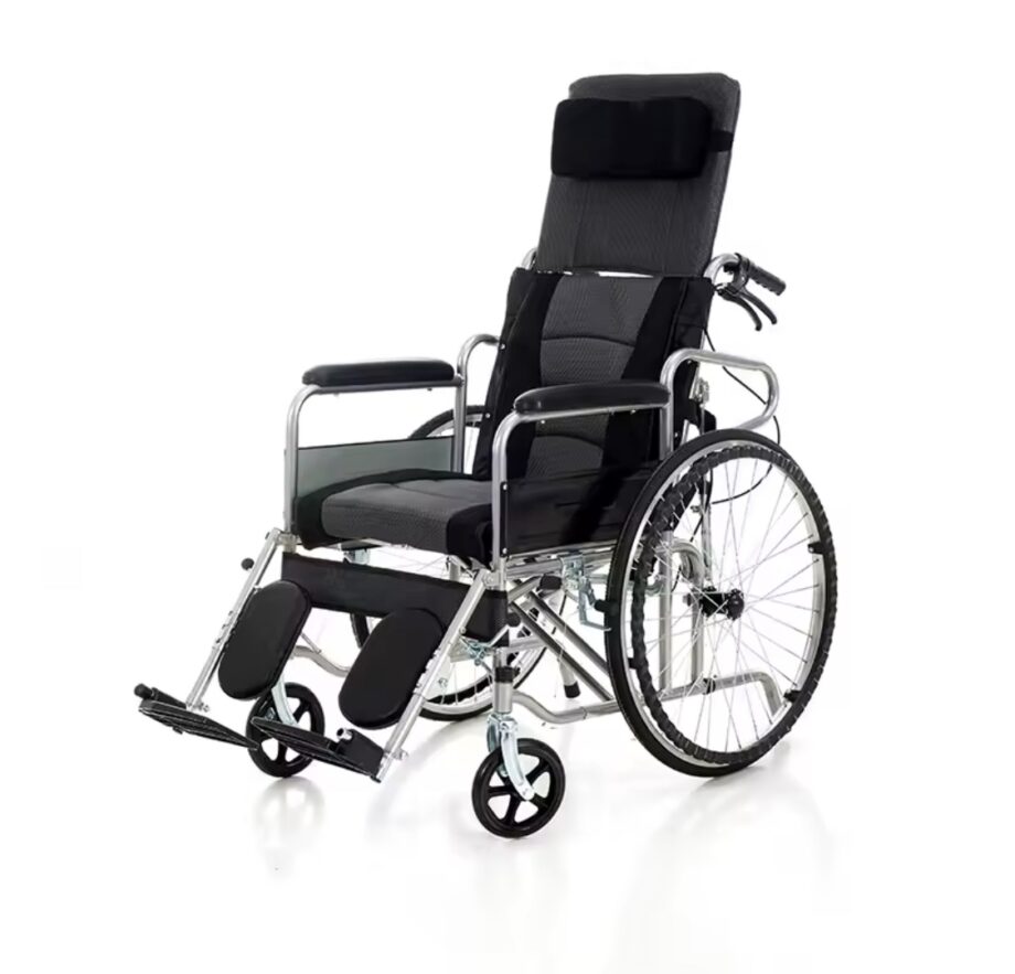 Manual Commode Wheelchair Folding Adjustable