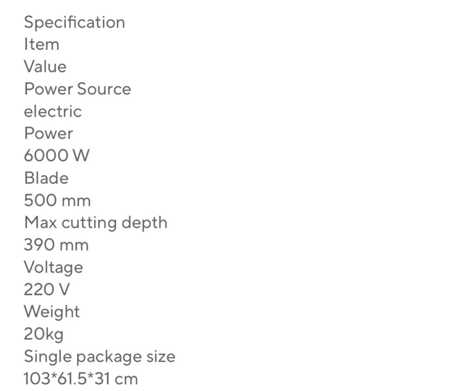 Concrete Wall Cutting Machine