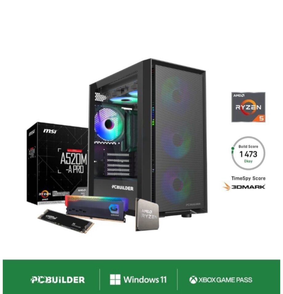 PCBuilder Ryzen 5 5500
SCOUT Windows 11 Gaming PC
