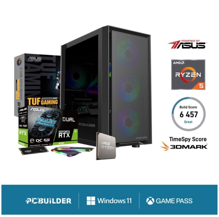 PCBuilder AMD Ryzen 5 5600X SENTINEL Windows 11 Gaming