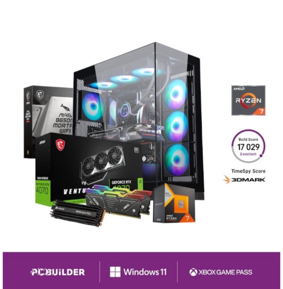 PCBuilder AMD Ryzen 7 7800X3D STRATEGIST
Windows 11 Gaming PC