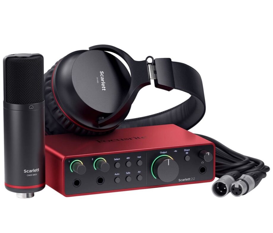 Focusrite Scarlett 212 Studio
4th Gen Recording Bundle