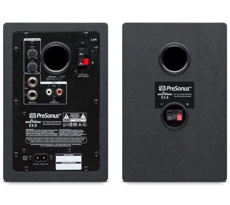 PreSonus ERIS 3.5 Active Media Reference Monitors (Pair)_ 2nd
Generation