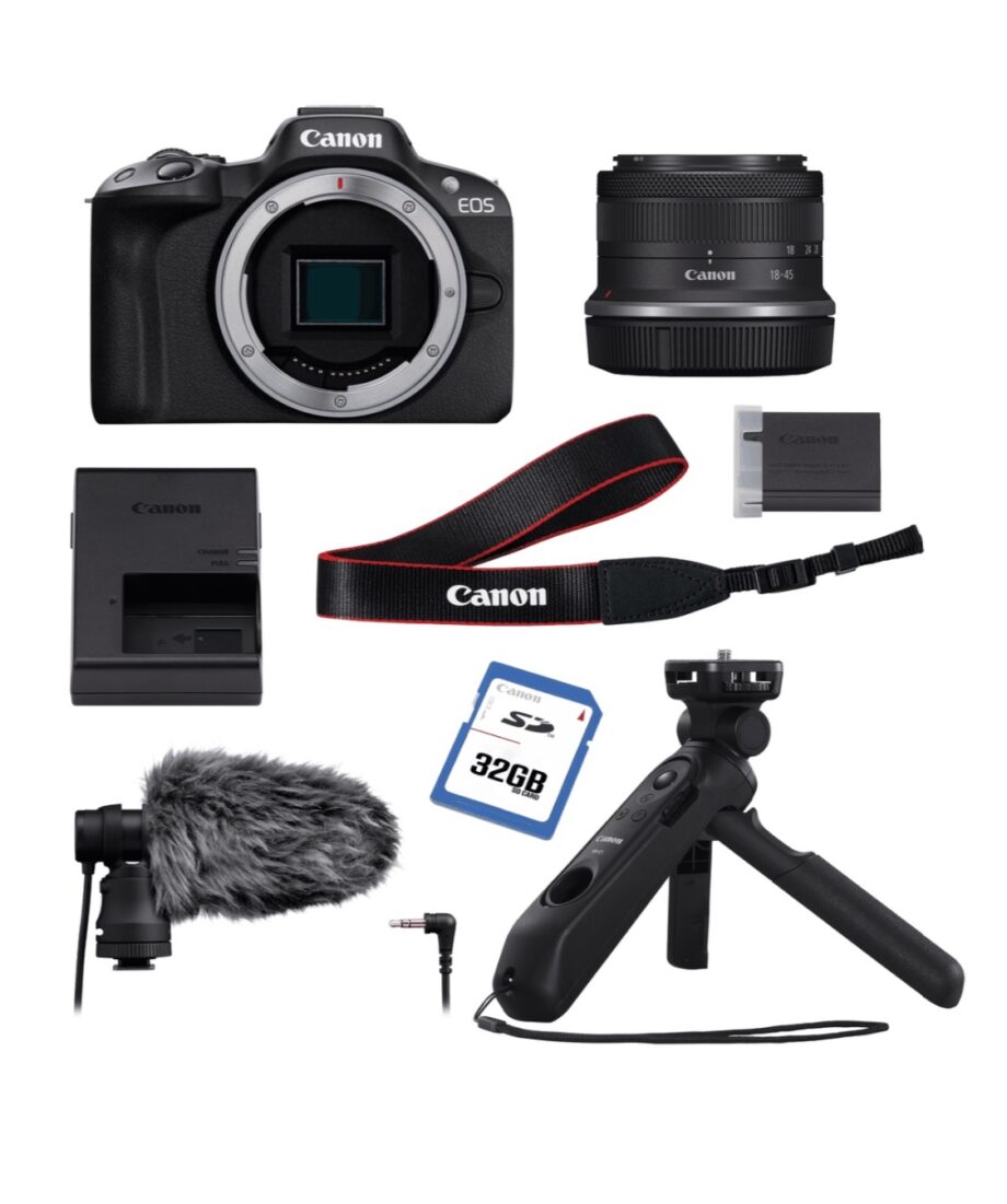 Canon EOS R50 Mirrorless
Camera Creator Kit