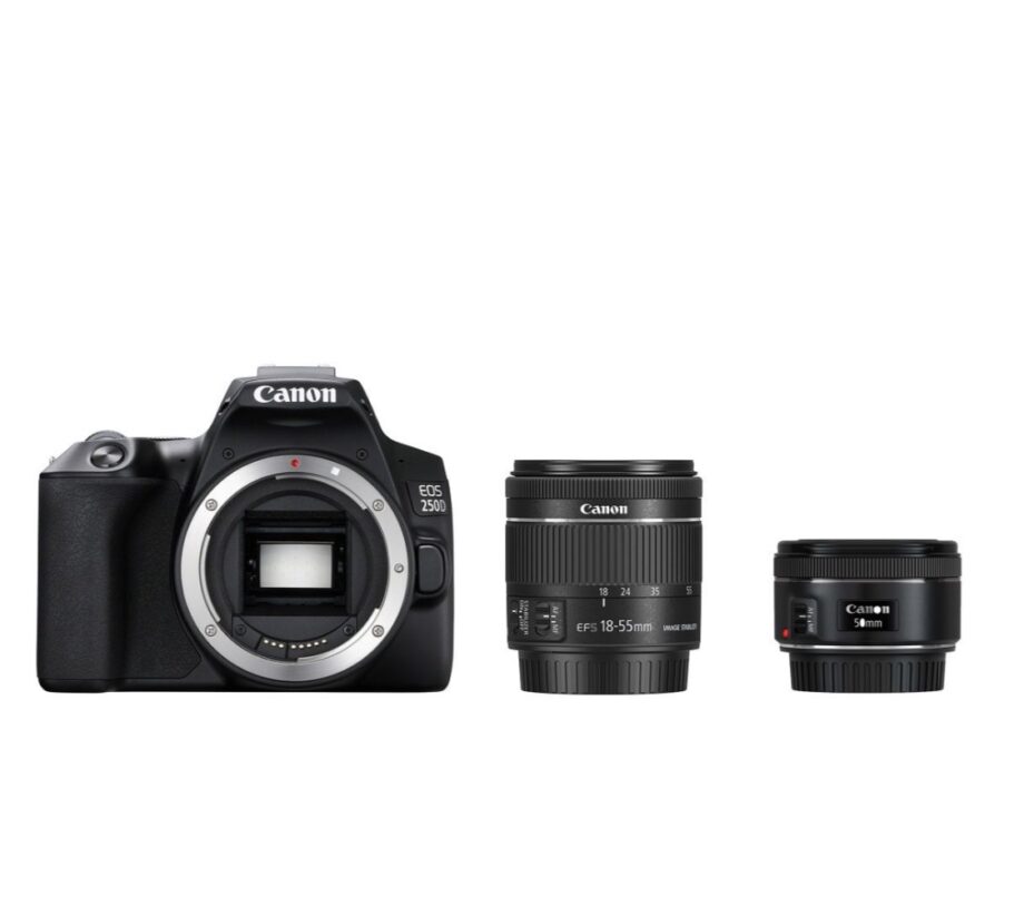 Canon 250D 24MP DSLR Twin
Lens Portrait Bundle