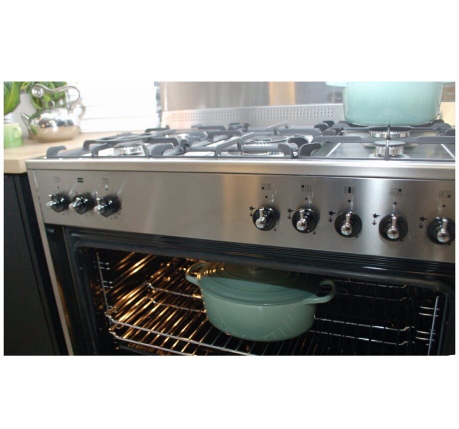 La Germania Rustica 90cm Gas
Stove 5 Gas Burners 9MF
Electric Oven S/ Steel