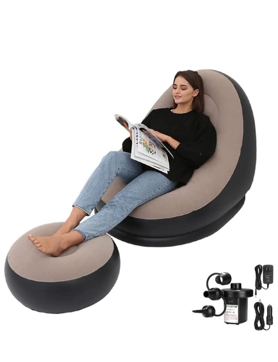 Lazy Inflatable relaxation sofa couch with Household air Pump