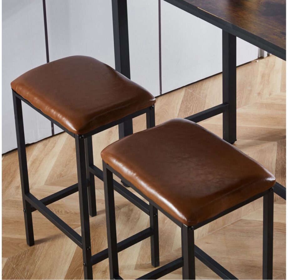 Bar Chair Table Set Dining Stool
Table Kitchen Dinette
Rectangular table with 4 chairs farmhouse