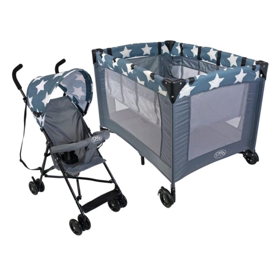 Basic Star Stroller and Star Maxwell Camp Cot - Combo