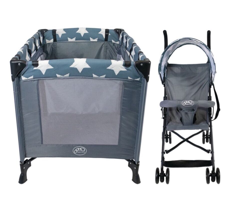 Basic Star Stroller and Star Maxwell Camp Cot - Combo