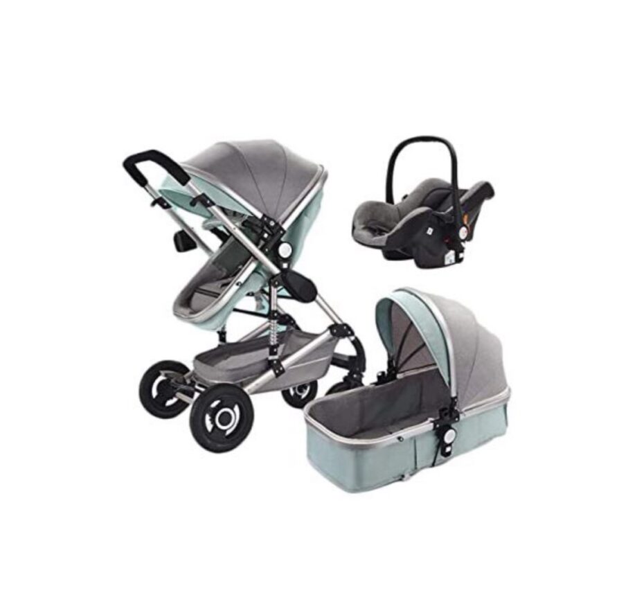Belecoo Baby Stroller 3 in 1
Foldable Pram with Car Seat