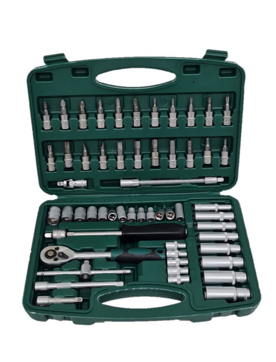 56 Piece Portable Socket
Ratchet Set