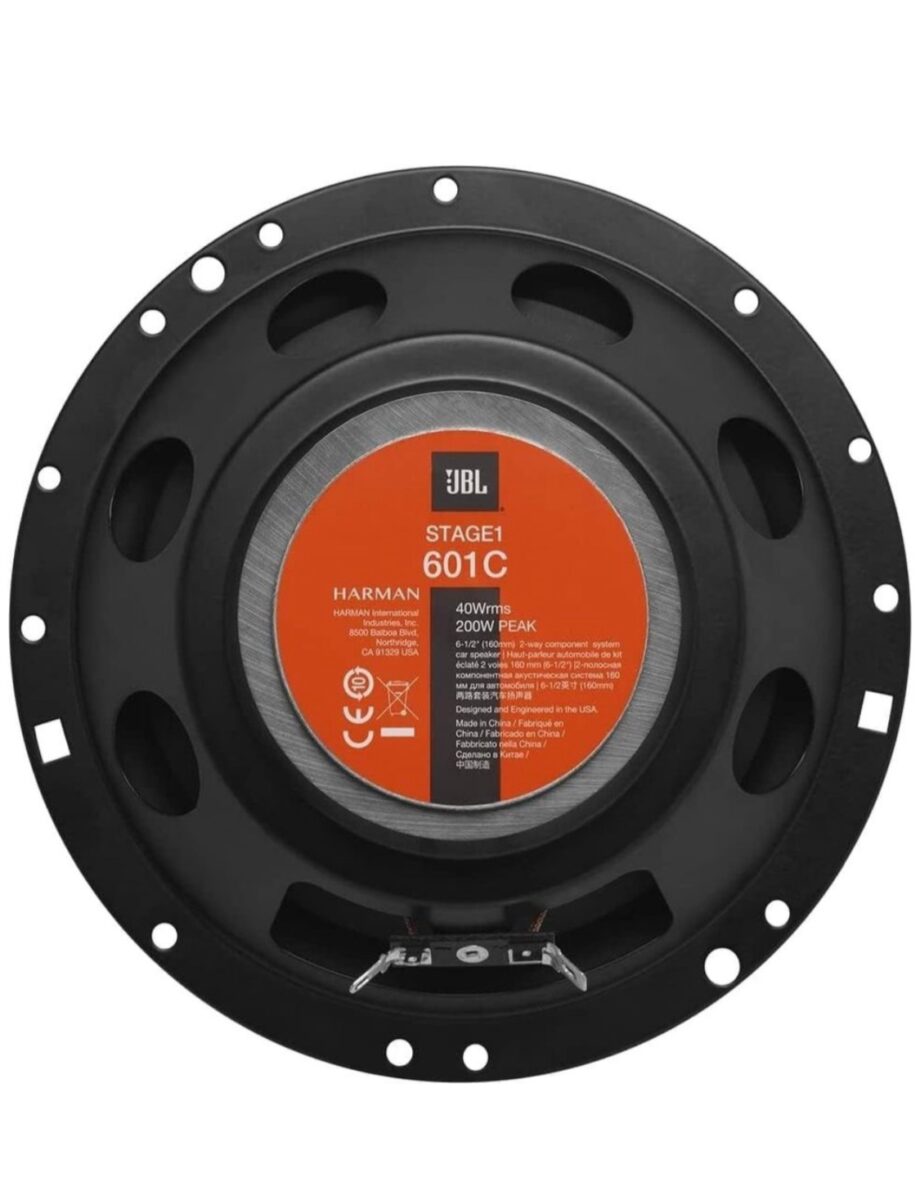 JBL Stage1 601C 6.5" (160mm)
Two-Way Component System
Car Speaker