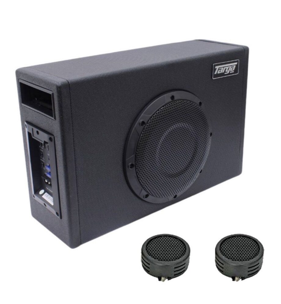 Targa 8" 12000w Active Subwoofer with Built-In Amplifier & Evo Tweeters