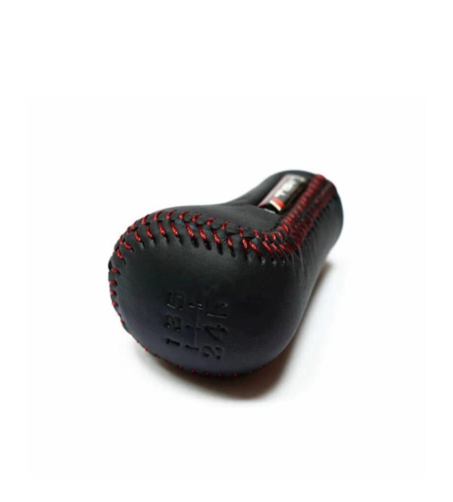 TRD Sports Leather Look Gear
Knob (Black & Red)