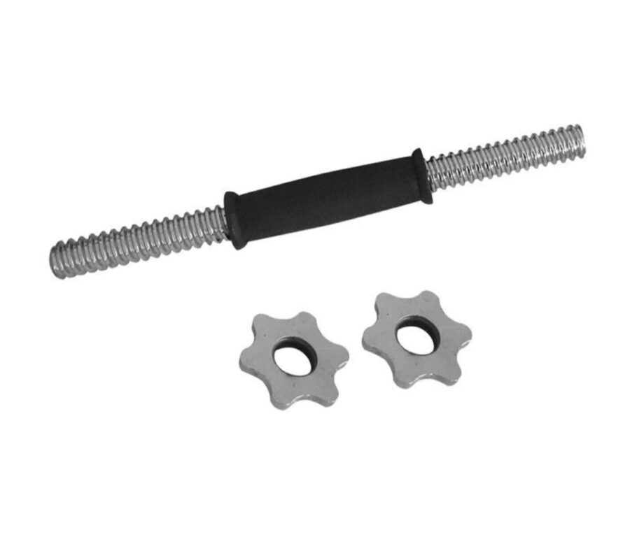 Everlast 35CM Dumbbell Bar with Grip & Spinlock Collars