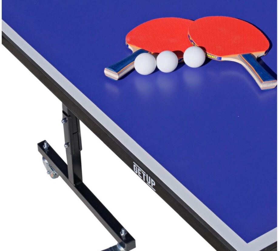 GetUp Premium Hybrid Table Tennis and Ping Pong Table with Wheels