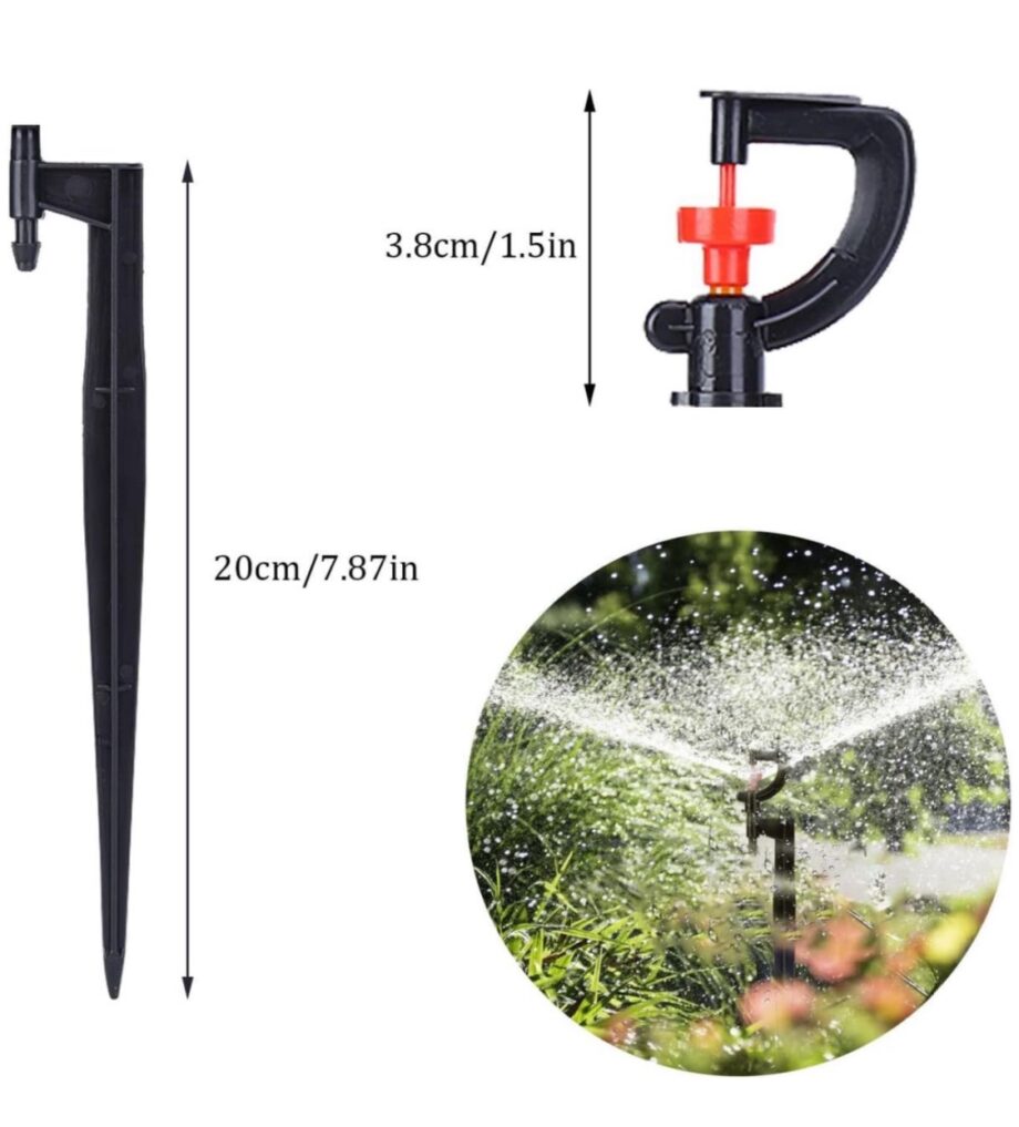 Garden 360 Degree Adjustable Irrigation Sprinklers Set of 12 -
23cm