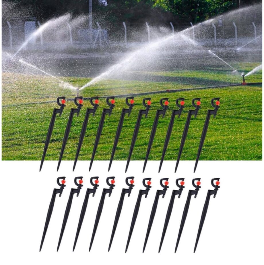 Garden 360 Degree Adjustable Irrigation Sprinklers Set of 12 -
23cm