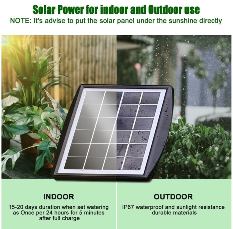 Solar Automatic Drip Irrigation
Kit System, DIY Watering
Device Pots Plants