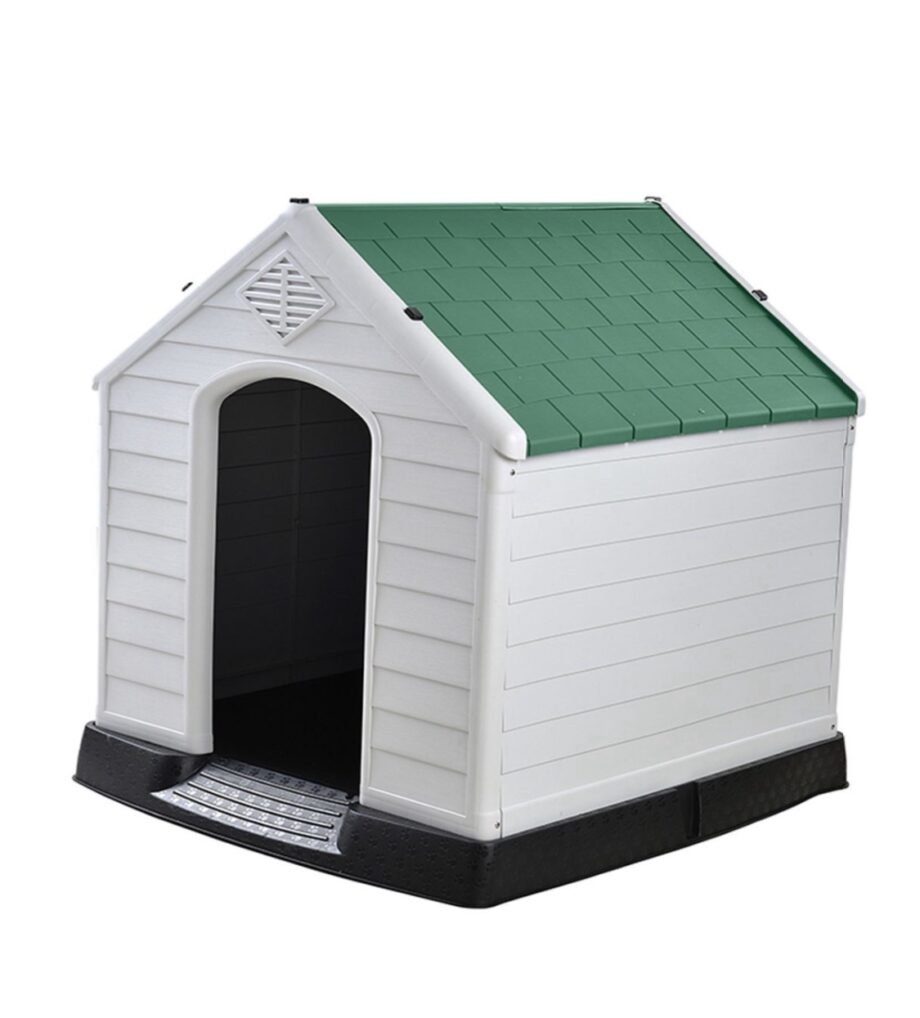 Indoor Outdoor Plastic
Waterproof Dog House Kennel -
M