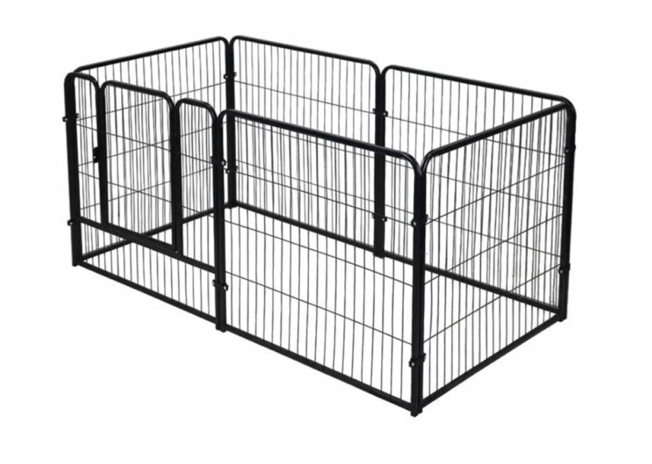 Pet Outdoor Portable Folding
Dog Playpen Fence With Door 6
Pieces Panel (60cm) - Black