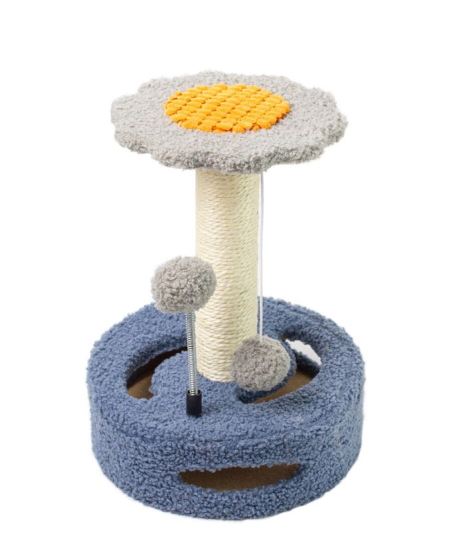 Cat Scratching Post Climbing
Tree Toy - Blue, Grey