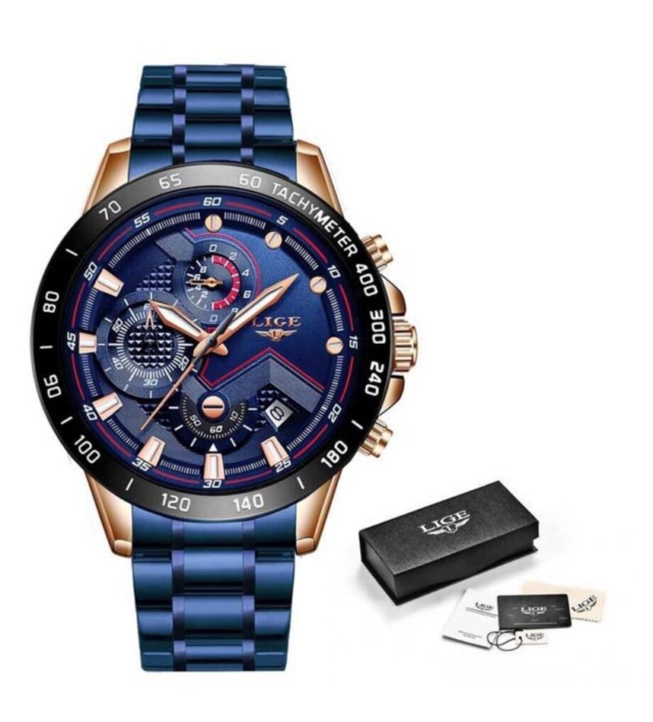 Lige 9982 Luminous Mens
Watches Waterproof Lige Brand
Watch