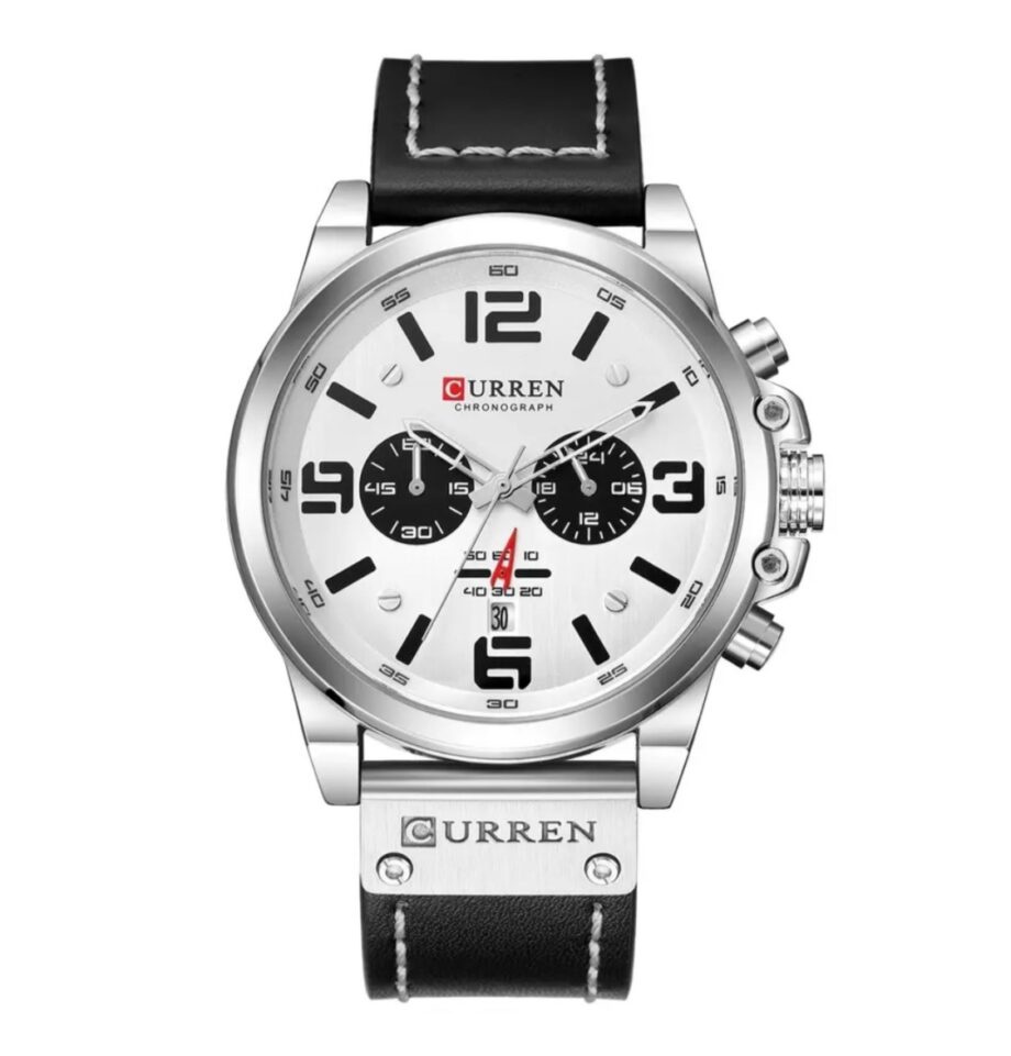 Curren - Men Leather
Chronograph Sport Watch - FDC8314 - White