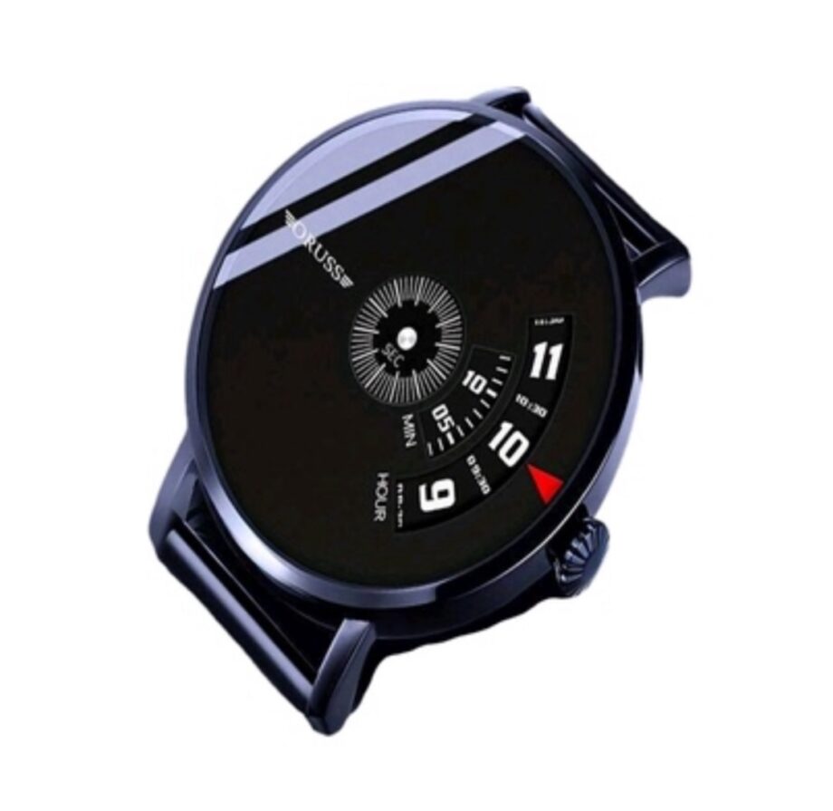 Oruss Men Black Casual Watch