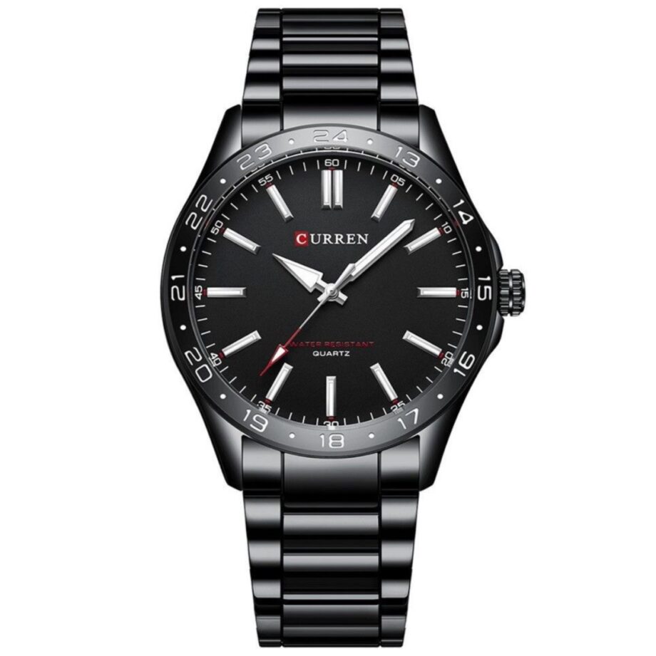 CURREN Men Classic Stainless Steel Strap Formal Watch