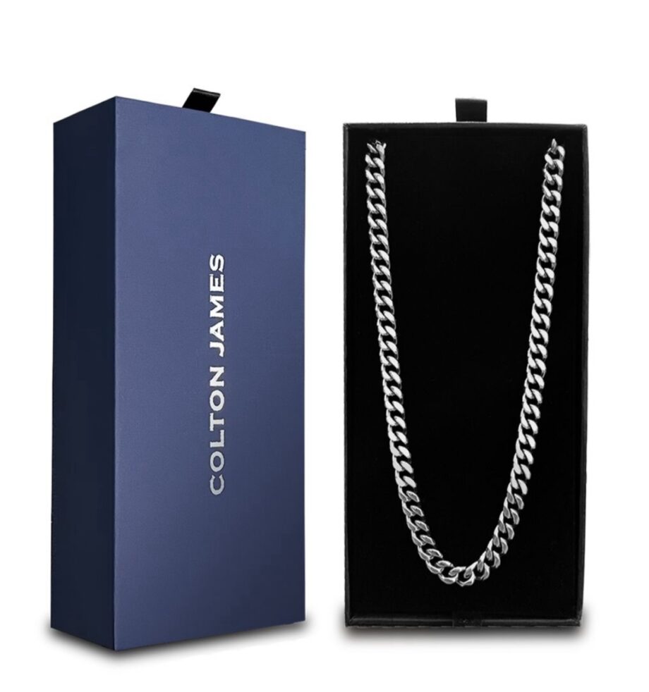 Colton James Premium Silver
Mens Cuban Link Chain - 6mm
Thickness