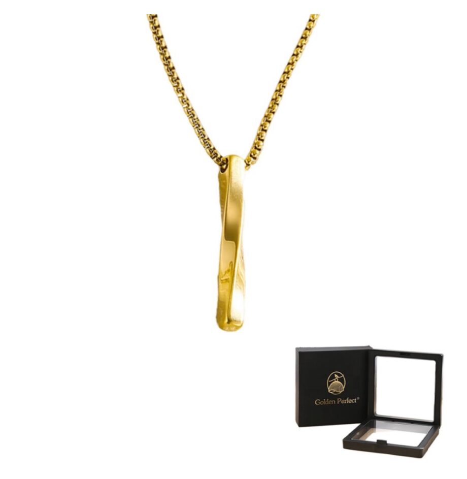 Hip Hop Twist Pendant
Necklace with Pull-Out Gift
Box-Golden Perfect