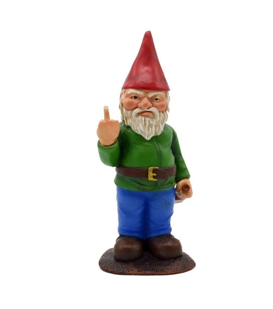 Garden Home Decor Angry
Gnome Statue
