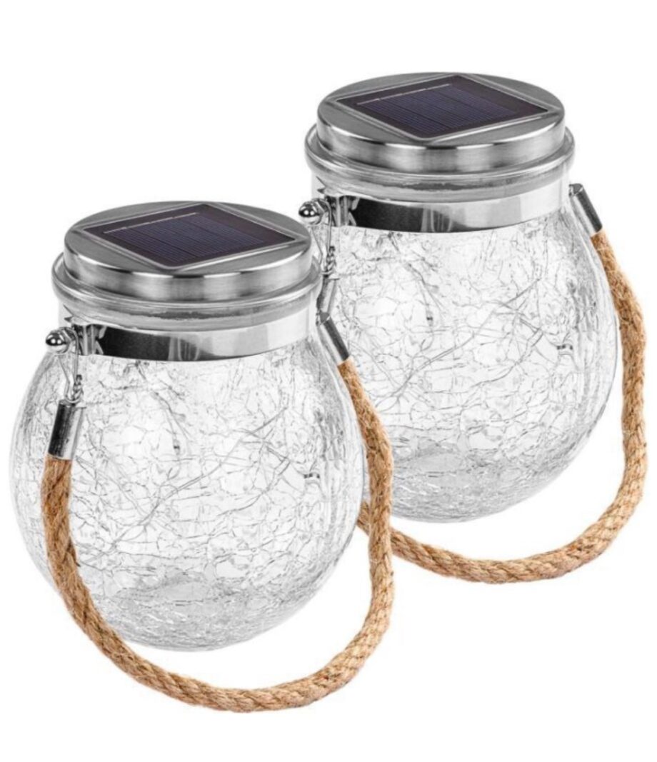 Solar Light Crack Lamp
Hanging Outdoor Garden for Path Lawn Decor - 2pcs